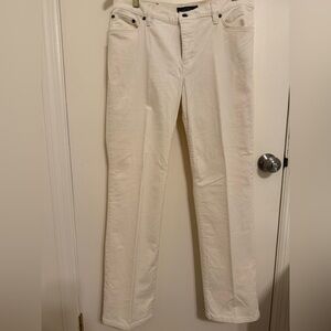 New White Corduroy Women’s Ralph Lauren Pants